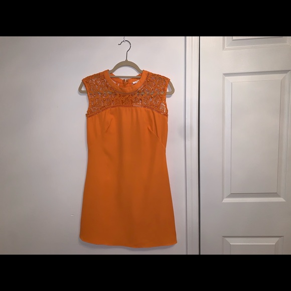 Orange Dress with Lace Detailing - Picture 5 of 11